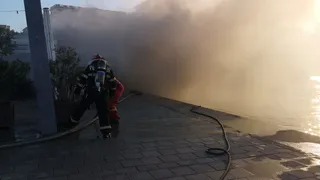 Un yacht a luat foc pe Dunăre, în Mehedinți