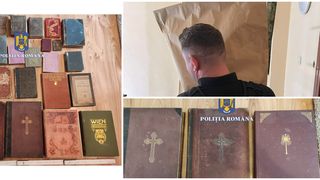 În urma a 3 percheziții în Caraș-Severin, polițiștii au găsit 93 de cărți și documente vechi, bisericești.