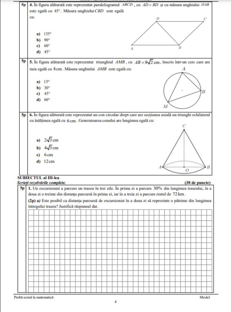 Evaluarea Națională 2023. Teste de antrenament la Matematică!