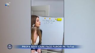 Profa sexy care face furori pe TikTok
