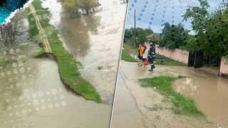 VIDEO Inundațiile au făcut ravagii în Dolj. Peste 50 de persoane au fost evacuate dintr-o localitate