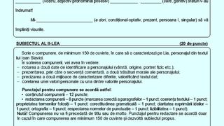 Subiecte Română Evaluare Națională 2023.