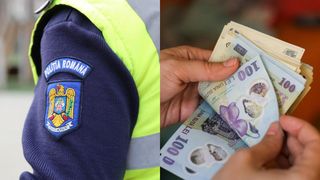 Un tânăr de 19 ani a fost prins în flagrant în timp ce oferea 100 de euro și 200 de lei polițiștilor care îl opriseră pentru că mergea cu viteză mare
