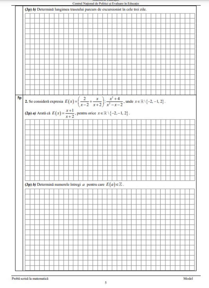 Edu.ro Subiecte Matematică Evaluare Națională 2023. Ce ar putea pica la examenul de miercuri?