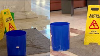 VIDEO-EXCLUSIV- Senatul României: O „ploaie” de avertismente pentru parlamentarii care sunt rugați să fie atenți la podeaua umedă