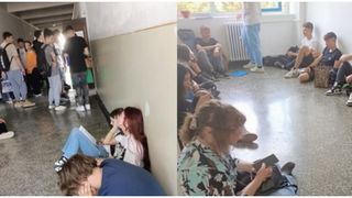 VIDEO - Protest și scandal la un liceu din Constanța, după ce o profesoară a refuzat să &icirc;ncheie mediile elevilor