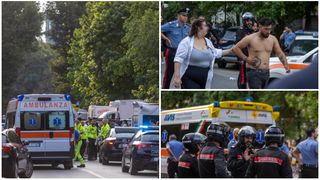 FOTO - „Război” pe o stradă din Milano, între două clanuri de romi. S-au bătut cu mese de călcat, bâte, răngi și cuțite pe un loc de parcare