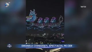 Dronele chinezești, spectacol pe cer
