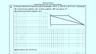 Barem Matematică Evaluare Națională 2023. Cu cât va fi punctat fiecare subiect. Ce subiecte au primit elevii