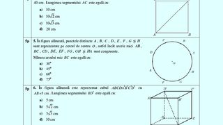 Barem Matematică Evaluare Națională 2023. Cum se calculează nota la această probă? Subiectele primite de elevi