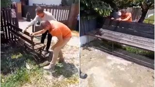 VIDEO: Incredibil ce le-a putut face localnicilor un primar din Argeș! Edilul a tăiat băncile de la porțile oamenilor: „Singura problema erau băncile”