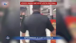 Spiderman a luat-o razna