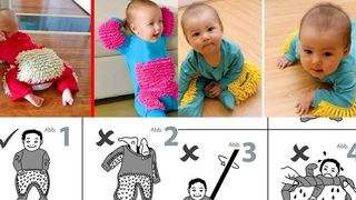 Pijamaua mop pentru copii. Are chiar și un ghid de utilizare