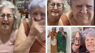 Două bunicuțe cu v&acirc;rste de peste 80 de ani, virale după ce au descoperit filtrele de pe rețelele de socializare