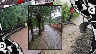 Ploile fac ravagii. În Hunedoara, aproximativ 200 de persoane sunt izolate, după ce un drum a fost surpat de viituri