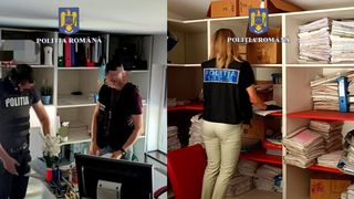 Opt percheziţii la firme bănuite că ar fi întocmit în fals poliţe RCA la autovehicule care făceau transport de persoane
