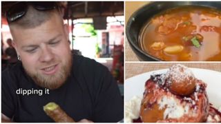 Doi turiști americani, senzație pe Internet cu un clip cu mâncare românească: ”Am mâncat sarmale, un fel format din carne tocată de vită amestecată cu ierburi”