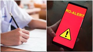 VIDEO- Tentativă de fraudă la Bacalaureat 2023. Un candidat din Brașov a fost eliminat, după ce a primit un mesaj Ro-Alert pe telefonul mobil