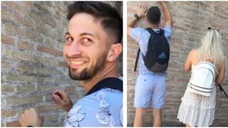 Un turist și-a scrijelit numele pe Colloseumul din Roma, iar acum riscă 5 ani de închisoare