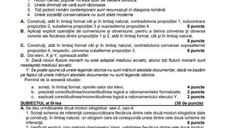 Barem Logică BAC 2023 Edu.ro.