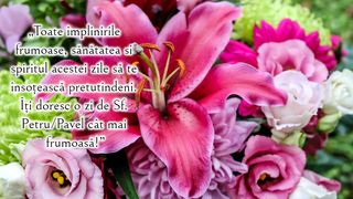 Urări de Sf. Petru și Pavel 2023.