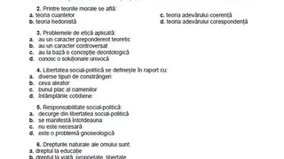 Barem Filosofie BAC 2023 Edu.ro. Ce a picat la subiecul al III-lea?