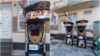 Aparate de box de la b&acirc;lci, instalate la intrarea &icirc;n postul de Poliție din comuna Scoarța, Gorj