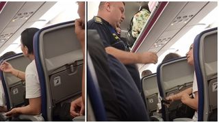 VIDEO: Româncă, evacuată din avion, după ce s-a certat cu stewardesa
