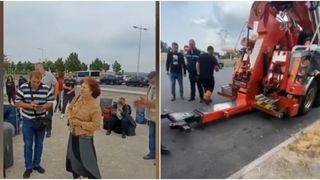 VIDEO- Mai mulți rom&acirc;ni &icirc;și strigă disperarea după ce autocarul li s-a defectat &icirc;n Franța