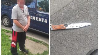 Un bărbat din Brașov a amenințat trei adolescenți cu cuțitul, pe stradă.  El era nervos că cei trei fac gălăgie în jurul blocului