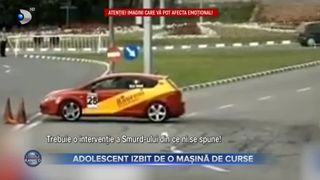 Adolescent izbit de o mașină de curse