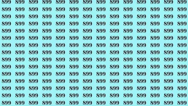 Ai un IQ foarte mare dacă poți să vezi numărul 869 în imaginea de mai jos