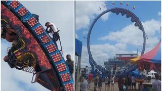 VIDEO. Un rollercoaster a rămas blocat pe traseu. Mai mulți copii au stat cu capul în jos patru ore!