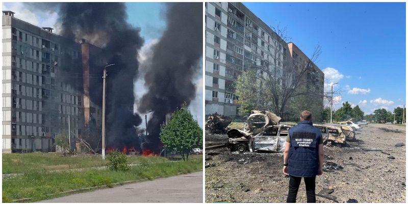 În urma bombardamentelor, 31 de persoane au fost transportate la spital