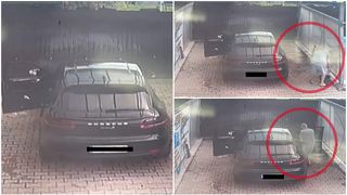 VIDEO - A mers cu mașina de lux la spălătorie ca să fure un mop și o găleată. Imaginile incredibile, surprinse de camerele de supraveghere