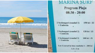 Cât costă să stai cu cearșaful, pe o plajă privată din Mamaia/Șeful ANPC: "La banii ăștia, mai bine îţi închiriezi o cameră de hotel"