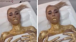 Aroganță maximă din partea Anamariei Prodan. Impresara ”s-a îmbrăcat” în aur de 24K