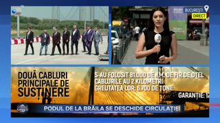 VIDEO - Podul peste Dunăre de la Brăila s-a deschis circulației