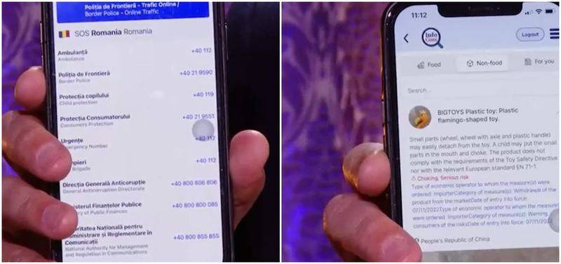 Aplicația are o secțiune SOS care poate fi folosită fără internet.