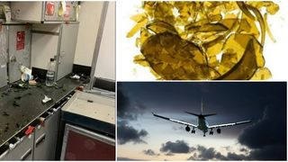 Pasager &icirc;njunghiat cu o sticlă spartă de un scandalagiu &icirc;n avion