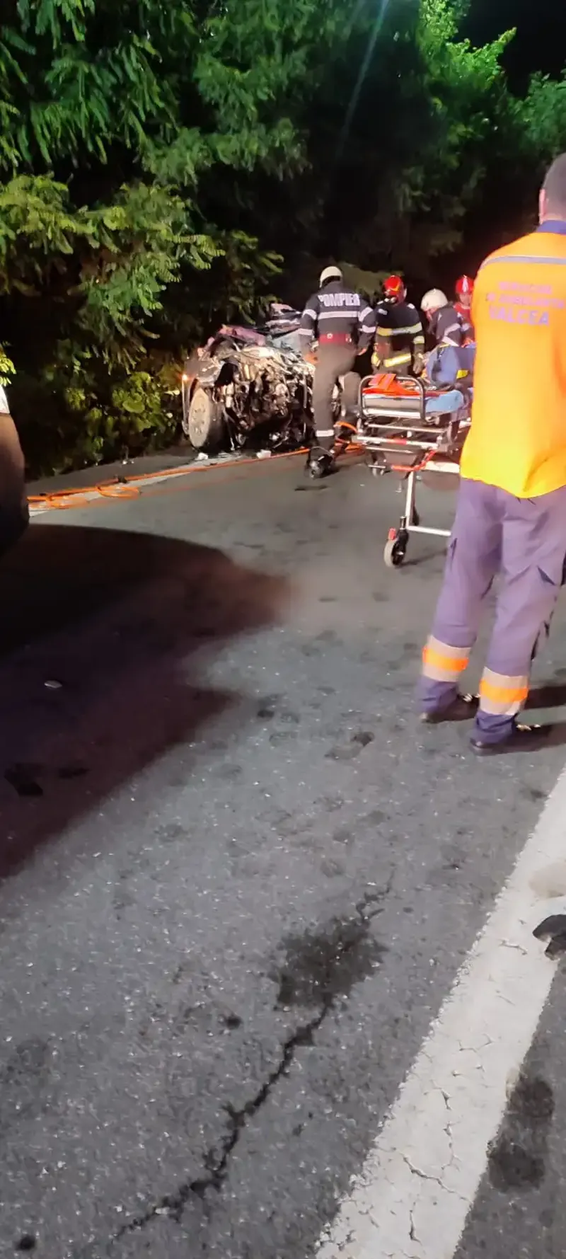 Accident cumplit pe DN7, Vâlcea