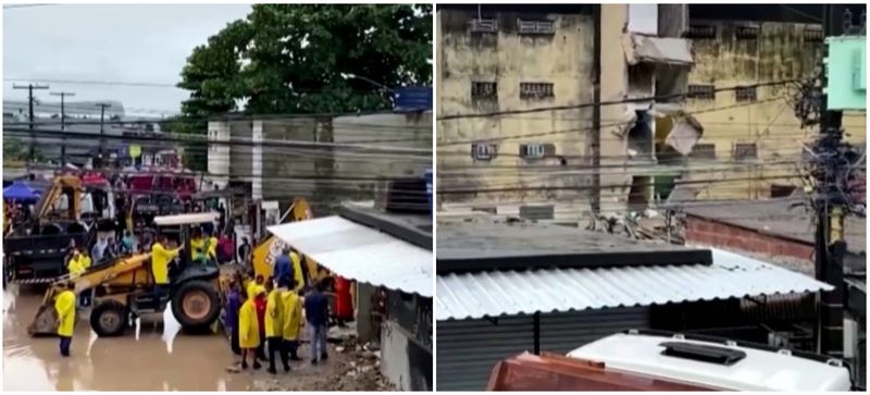 Nu se știe ce a cauzat prăbușirea blocului.