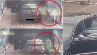 VIDEO | Şoferul din Braşov, care a furat un mop şi o găleată, le-a adus &icirc;napoi "deghizat" cu o altă mașină, după ce s-a făcut de r&acirc;s