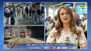 VIDEO - Reduceri de 90% pentru studenții care călătoresc cu trenul