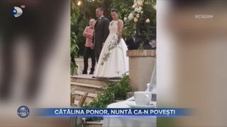 VIDEO - Cătălina Ponor, nuntă ca-n povești