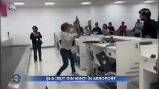 VIDEO - O femeie și-a ieșit din minți c&acirc;nd a aflat că există o problemă cu biletul ei
