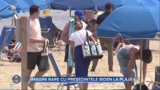 VIDEO - Imagini rare cu președintele Joe Biden la plajă