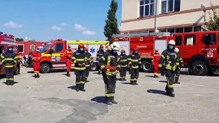 Incendiu pe autostrada Timișoara-Lugoj. Un autoturism a fost cuprins de flăcări