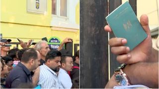 VIDEO - Scandal la Serviciul de Imigrări din Capitală. Imigranții, în război cu jandarmii: „Stăm de trei zile aici!”. Oamenii au fost stropiți cu spray lacrimogen