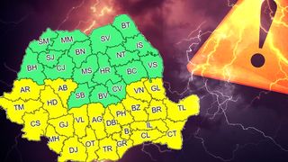 Alertă de vijelii extreme, cu rafale de până la 100 km/h. 23 de județe și București, sub avertizare Cod galben în următoarele patru zile